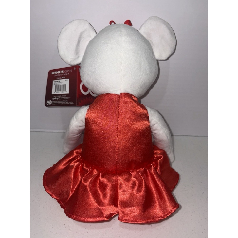 Angelina Ballerina Kohl's Cares Mattel 80th Anniversary Plush Doll 15" Red Satin - Picture 2 of 6